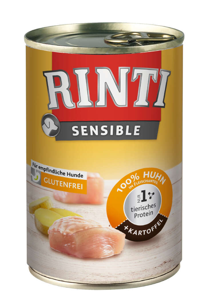 RINTI Hunde-Nassfutter Sensible Huhn & Kartoffel RINTI Hunde-Nassfutter Sensible Huhn & Kartoffel